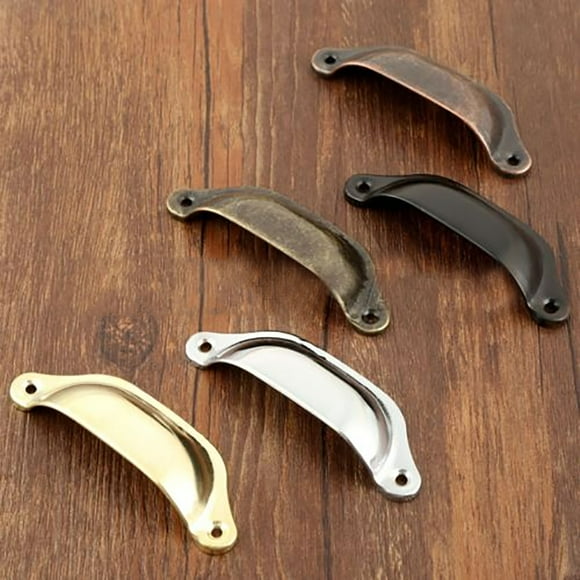 2pc Retro Kitchen Cupboard Door Cabinet Handles Cup Furniture Drawer Shell Pulls 2pc Retro Kitchen Cupboard Door Cabinet Handles Cup Furniture Drawer Shell Pulls